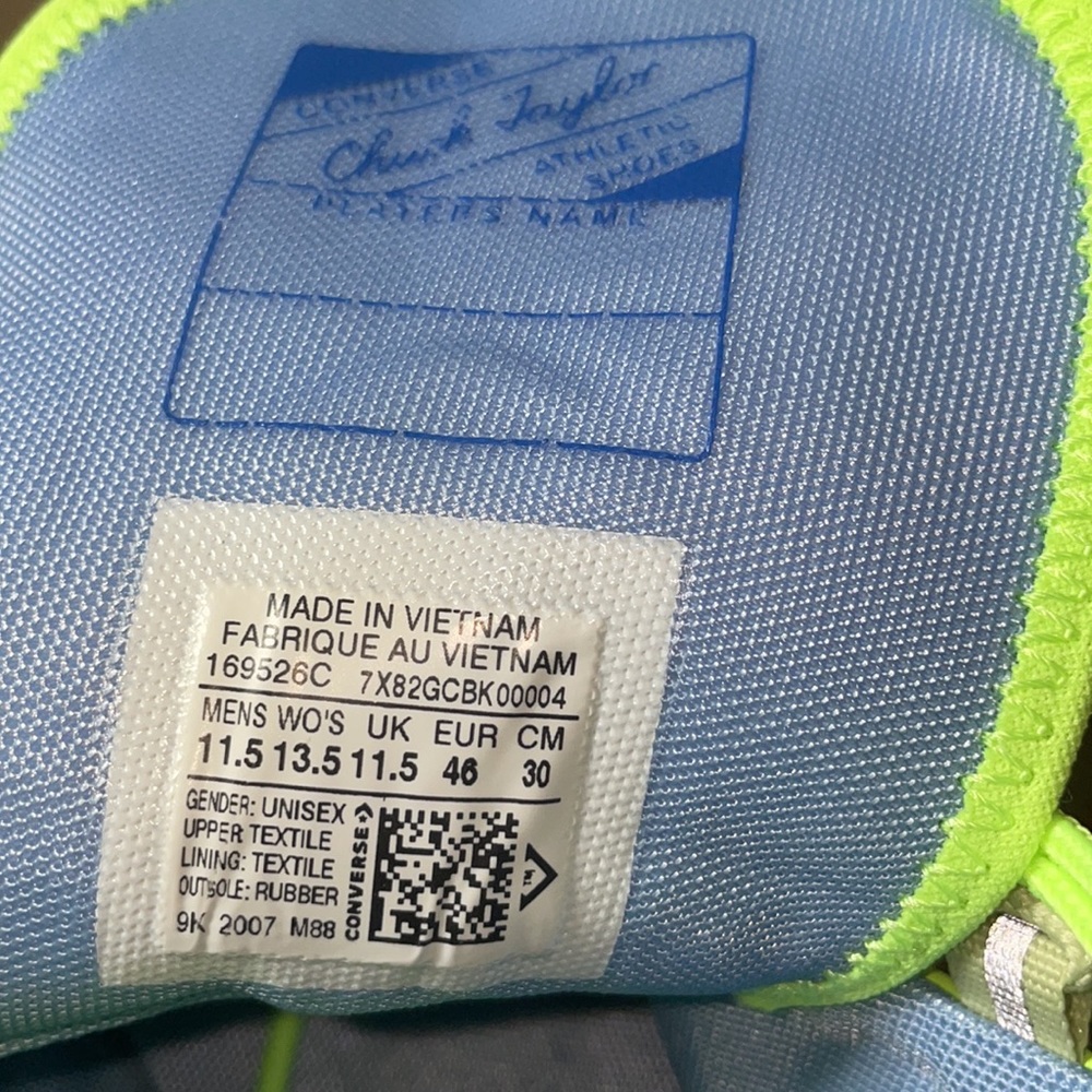 CONVERSE NEW , size 11.5M, 13.5W, very comfy, last one! 169526C - Picture 9 of 12